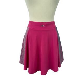 J. Lindeberg Maya Skirt Skort High Waist in Pink Peacock S